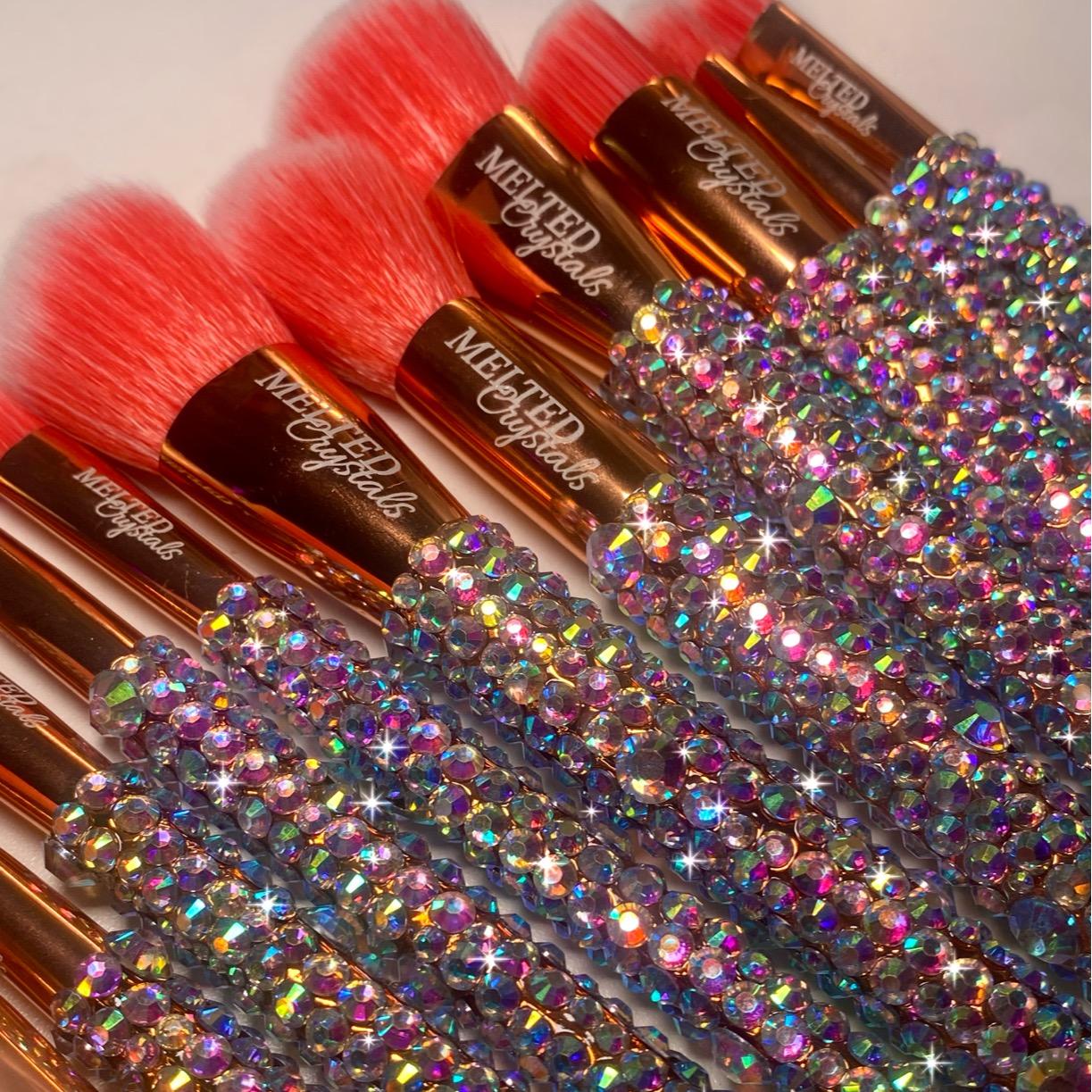 Melted Crystals Bling Makeup Brushes