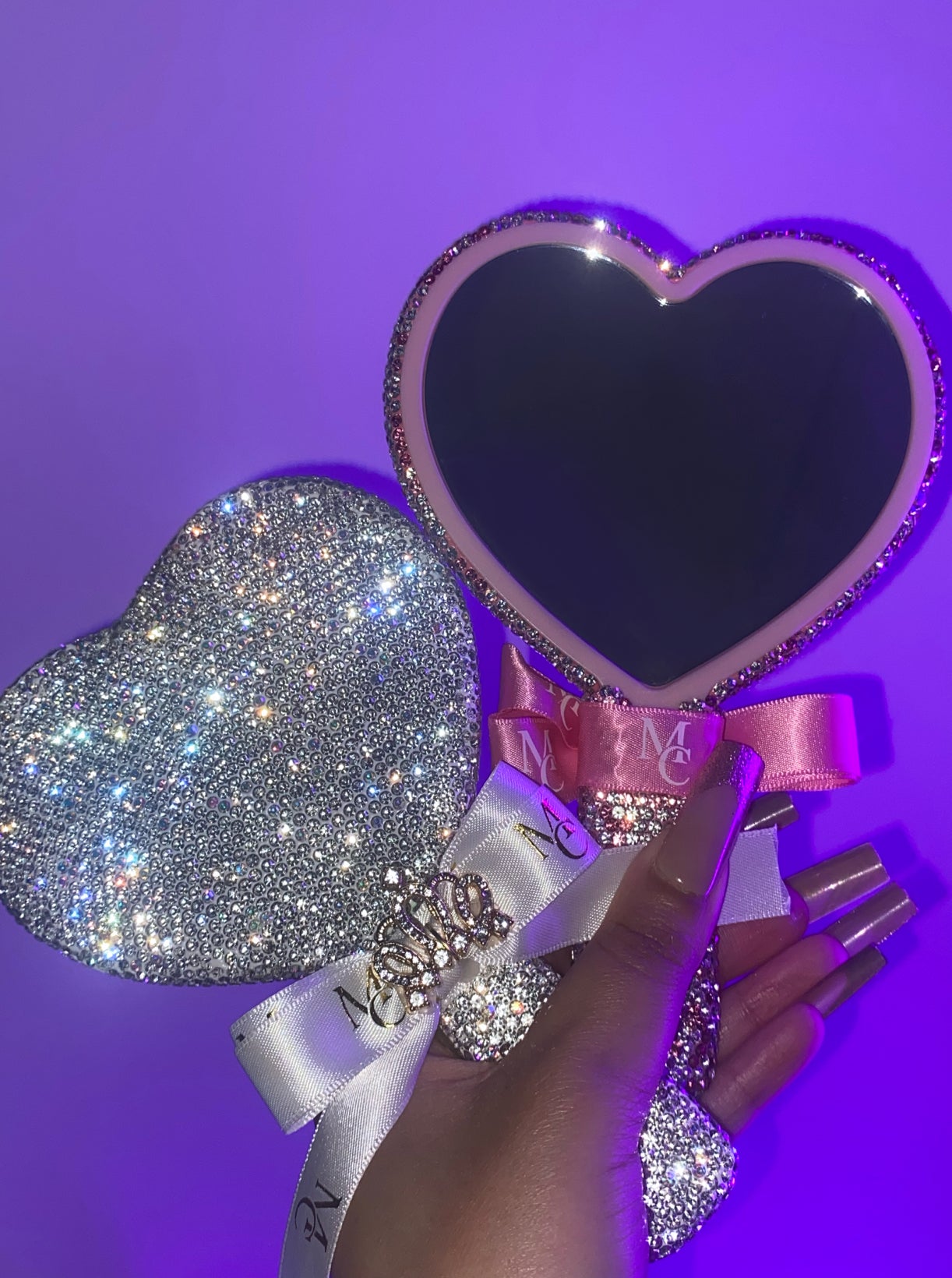 Melted Crystals Bling Mirror