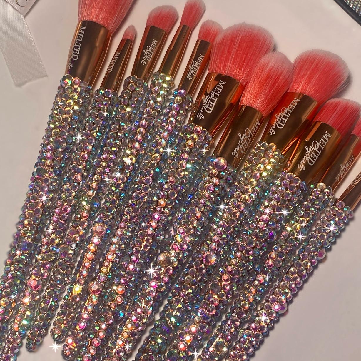 Melted Crystals Bling Makeup Brushes