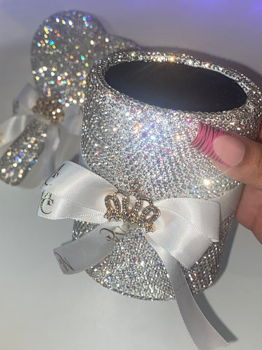 Melted Crystals Bling Makeup Brush Holder