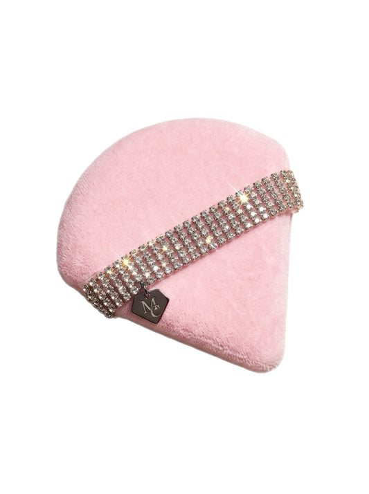 Melted Crystal bling powder puff
