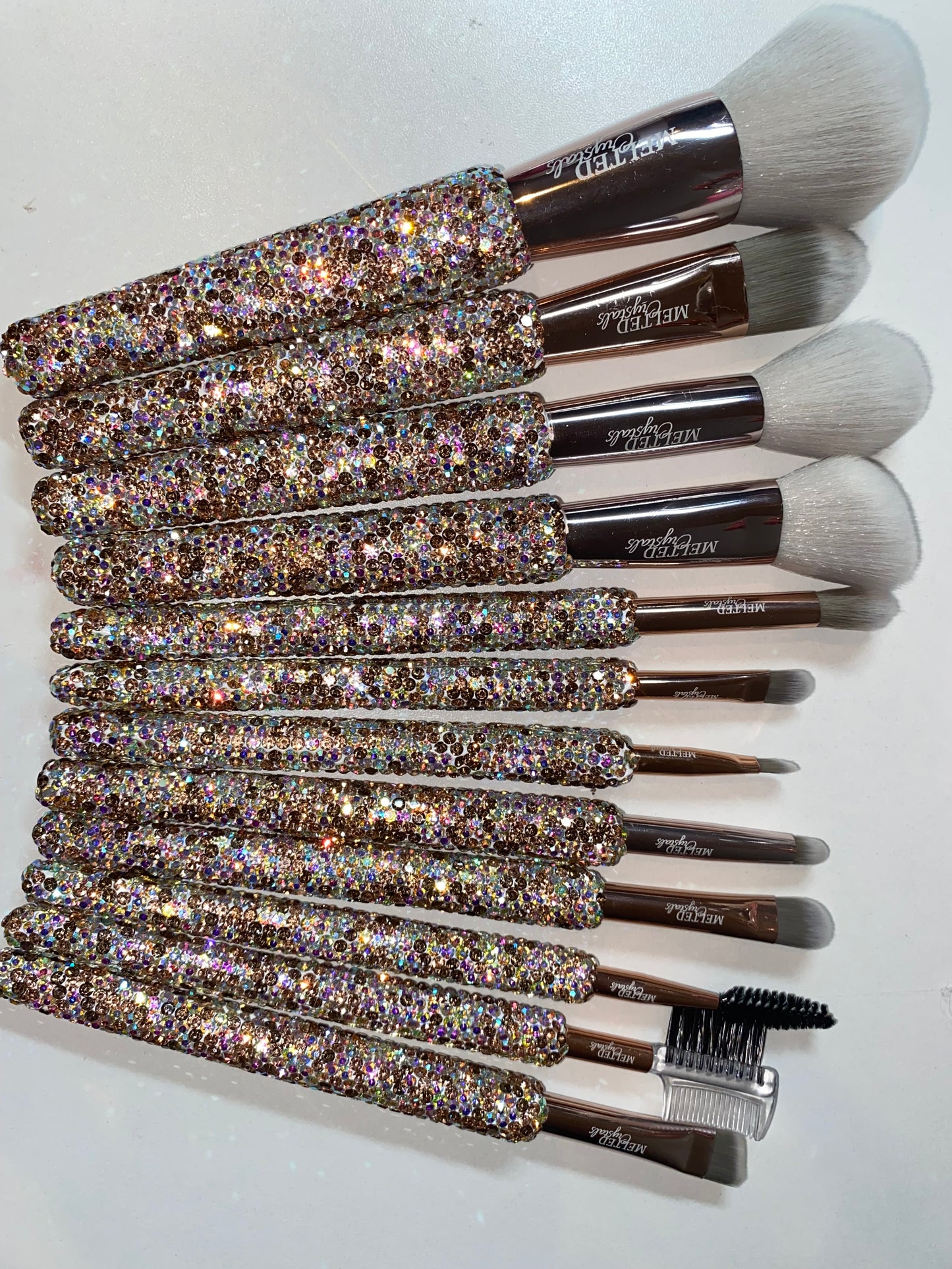 Melted Crystals Bling Makeup Brushes