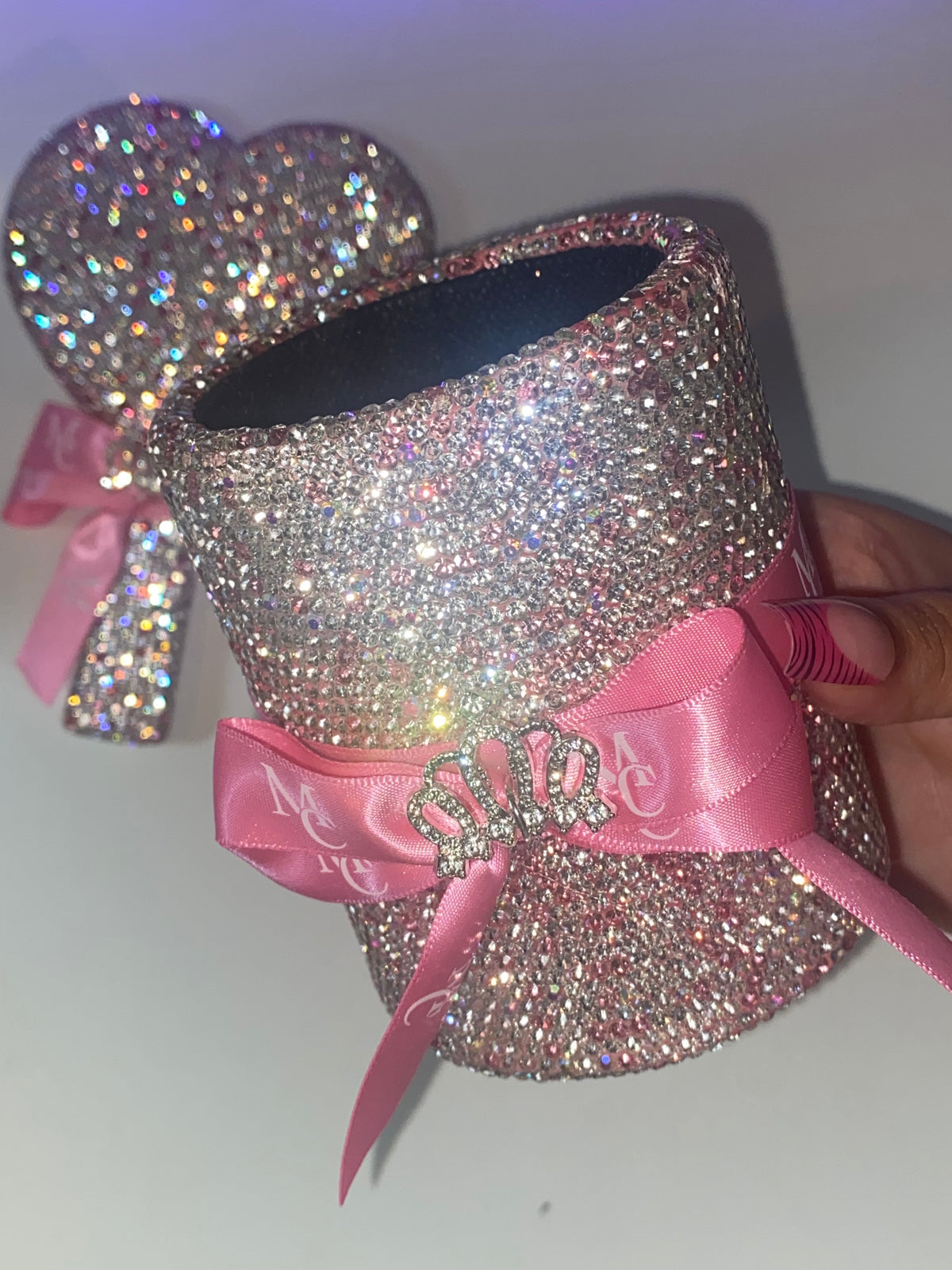 Melted Crystals Bling Makeup Brush Holder